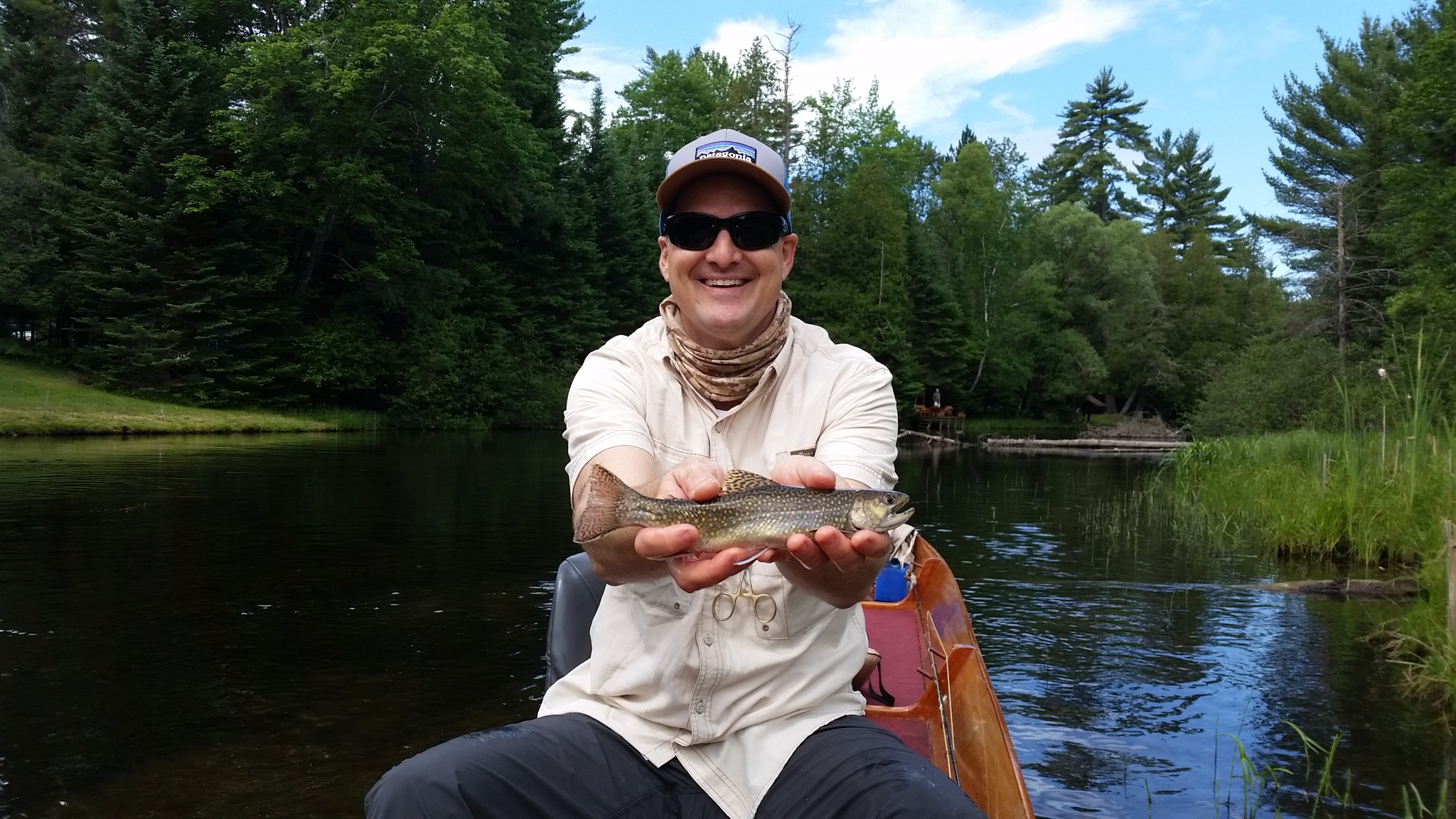 Tim Rosenau, guitarist for Toby Mac enjoying a day on the water prior to the big show in Gaylord last Thursday evening.